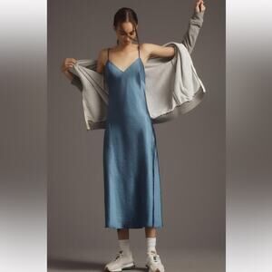 Dolan Left Coast Anthropologie Slip Dress Blue Small Tags Attached